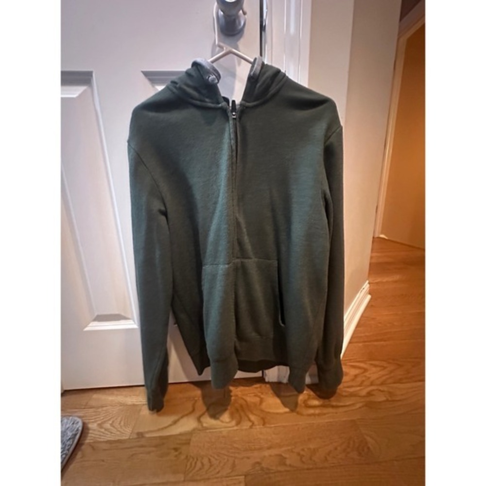 Xersion‎ Mens Forest Green Full Zip Hoodie Sweatshirt Medium RN93677
